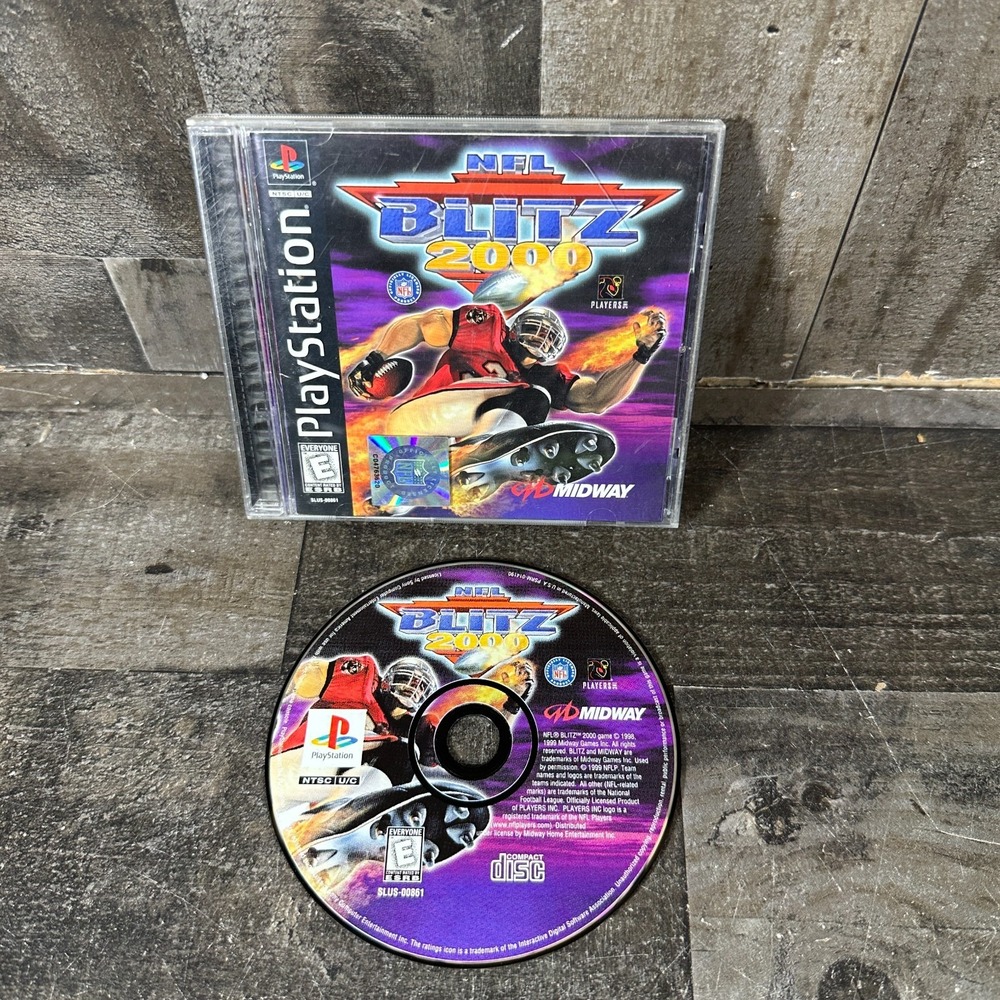 NFL Blitz 2000 (Sony PlayStation 1, 1999) PS1 Black Label